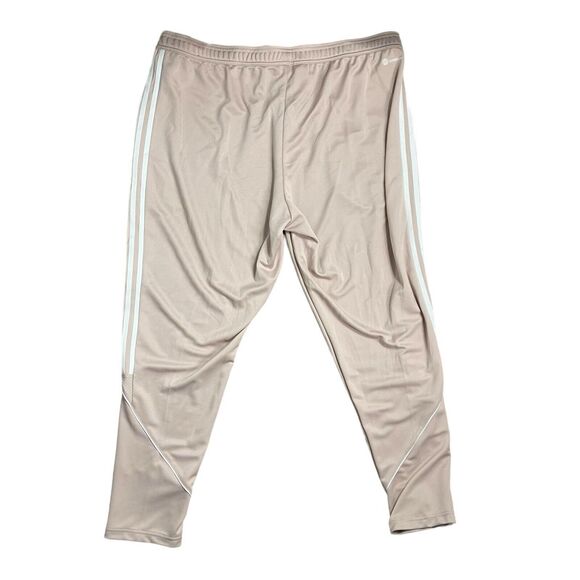 Adidas Pants Mens 2XL Tiro 23 AEROREADY Wonder Taupe HY7584 Ankle Zip Stripes - Picture 7 of 13
